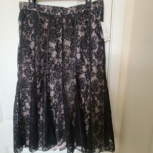 New Catherine's Black Lace  Dress Skirt.
